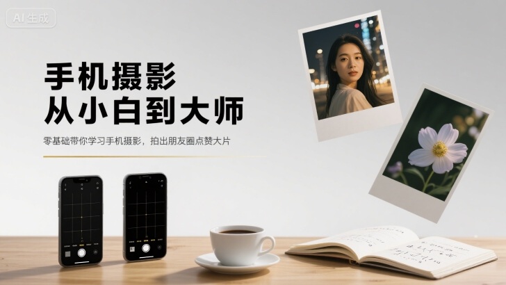 手机摄影从小白到大师,零基础带你学习手机摄影,拍出朋友圈点赞大片-吾爱云课堂