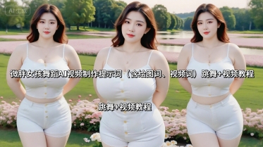 微胖女孩舞蹈AI视频制作提示词(含绘图词、视频词) 跳舞+视频教程-吾爱云课堂