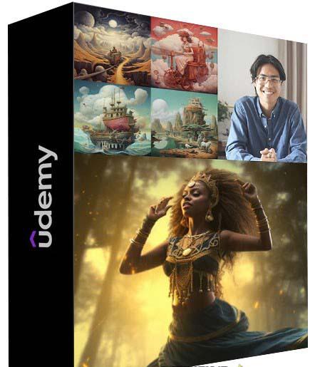 MidjourneyAI绘画艺术生成的大师级写作提示指南教程-8节视频课-中英字幕-吾爱云课堂