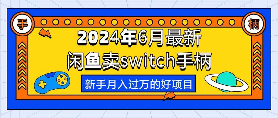 2024年6月最新闲鱼卖switch游戏手柄,新手月入过万的第一个好项目-吾爱云课堂