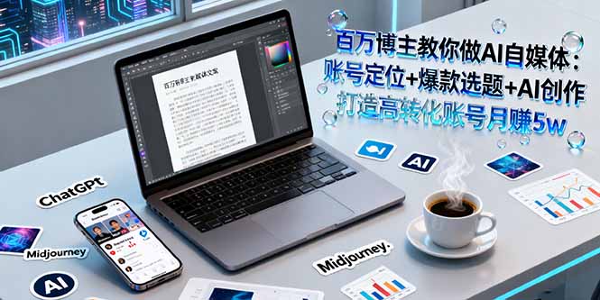 百万博主教你做AI自媒体:账号定位+爆款选题+AI创作 打造高转化账号月赚5w-吾爱云课堂