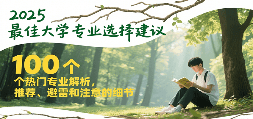 2025最佳大学专业选择建议，100个热门专业解析，推荐、避雷和注意的细节-吾爱云课堂