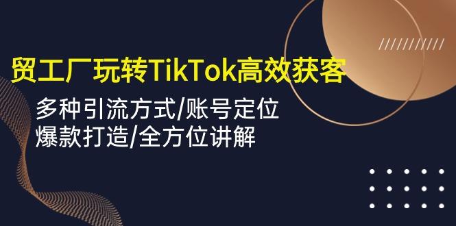 外贸工厂玩转TikTok高效获客,多种引流方式/账号定位/爆款打造/全方位讲解-吾爱云课堂