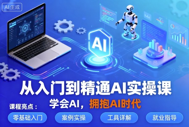 从入门到精通AI实操课，学会AI，拥抱AI时代-吾爱云课堂