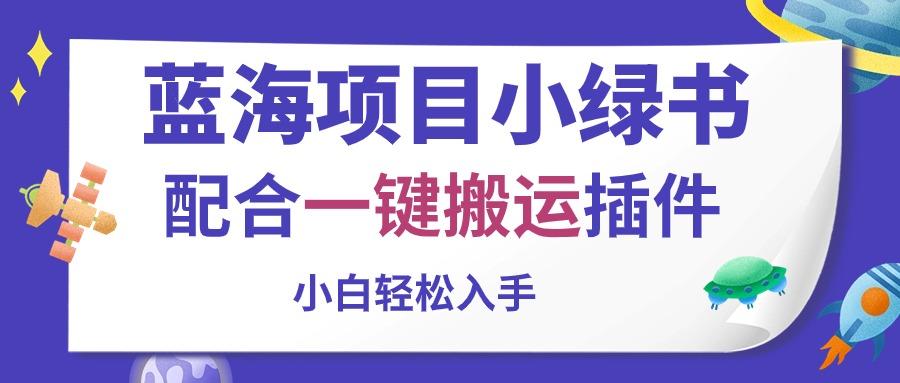 蓝海项目小绿书,配合一键搬运插件,小白轻松入手-吾爱云课堂