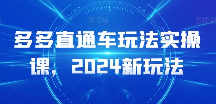 多多直通车玩法实操课，2024新玩法-吾爱云课堂