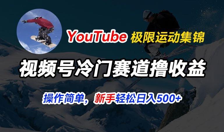 视频号冷门赛道撸收益,YouTube搬运极限运动集锦,暴力起号,操作简单流量高,轻松日入5张【揭秘】-吾爱云课堂