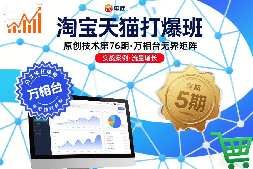 淘宝天猫打爆班原创技术第76期，万相台无界矩阵-吾爱云课堂