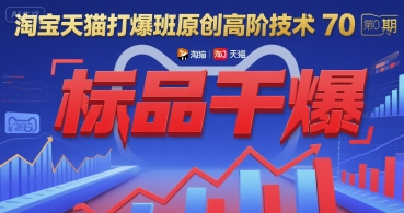 淘宝天猫打爆班原创高阶技术第70期:标品干爆-吾爱云课堂