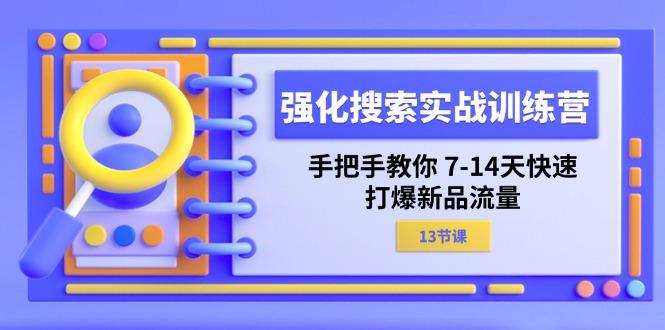强化 搜索实战训练营,手把手教你 7-14天快速-打爆新品流量(13节课-吾爱云课堂