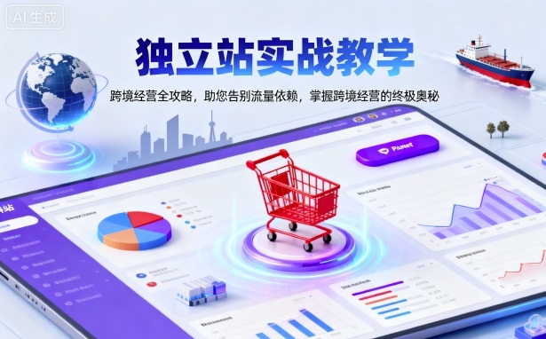 独立站实战教学,跨境经营全攻略,助您告别流量依赖,掌握跨境经营的终极奥-吾爱云课堂