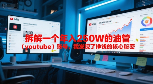 付费文章:拆解一个年入250W的油管(youtube)账号,我发现了挣钱的核心秘密-吾爱云课堂