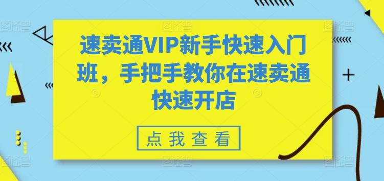 速卖通VIP新手快速入门班，手把手教你在速卖通快速开店-吾爱云课堂
