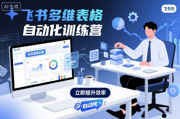 飞书多维表格自动化训练营,手把手教你告别重复处理,用多维表格开启高效办公新模式-吾爱云课堂