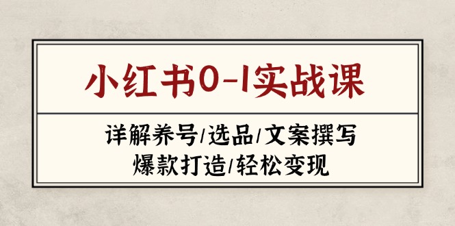 小红书0-1实战课(2023-2025-吾爱云课堂