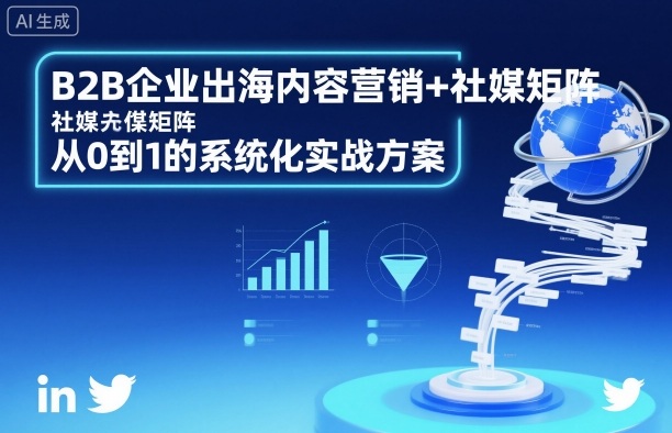 B2B企业出海内容营销+社媒矩阵,从0到1的系统化实战方案-吾爱云课堂