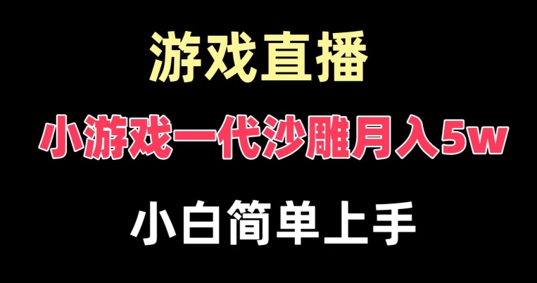 玩小游戏一代沙雕月入5w，爆裂变现，快速拿结果，高级保姆式教学【揭秘】-吾爱云课堂