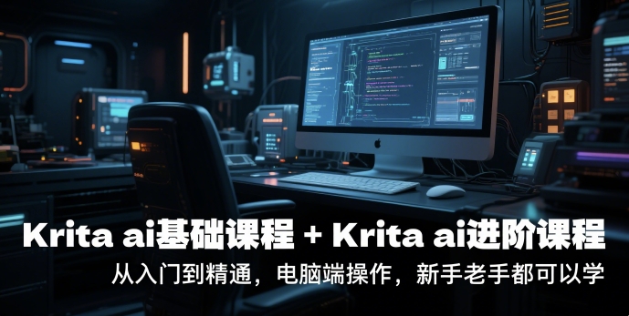 krita ai基础课程+Krita ai进阶课程,从入门到精通,电脑端操作,新手老手都可以学-吾爱云课堂