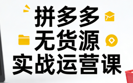 子枫老师·拼多多无货源实战运营课(更新12月)-吾爱云课堂