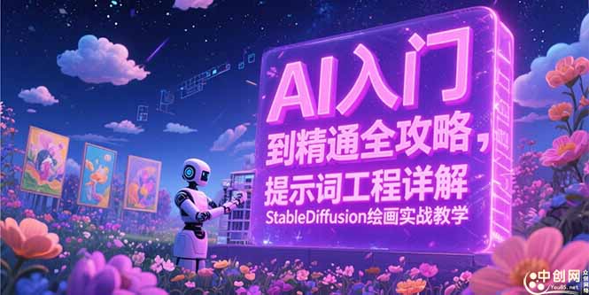 AI入门到精通全攻略,提示词工程详解,StableDiffusion绘画实战教学-吾爱云课堂