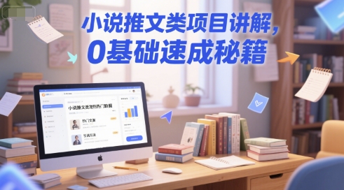 小说推文类项目讲解,0 基础速成秘籍-吾爱云课堂