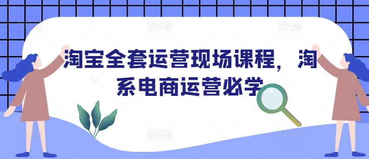 淘宝全套运营现场课程,淘系电商运营必学-吾爱云课堂