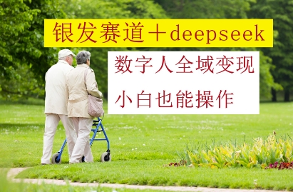 银发赛道+deepseek数字人全域变现，小白也能操作-吾爱云课堂