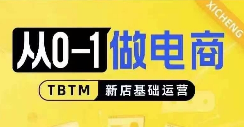 从0-1做电商-新店基础运营,从0-1对比线上线下经营逻辑,特别适合新店新手理解-吾爱云课堂