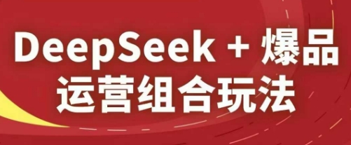 DeepSeek+爆品运营组合玩法,2025淘系精品课-吾爱云课堂