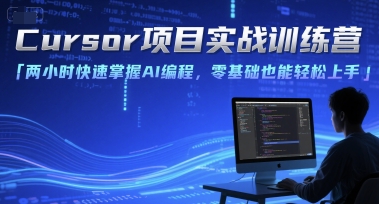 Cursor项目实战训练营，两小时快速掌握AI编程，零基础也能轻松上手-吾爱云课堂