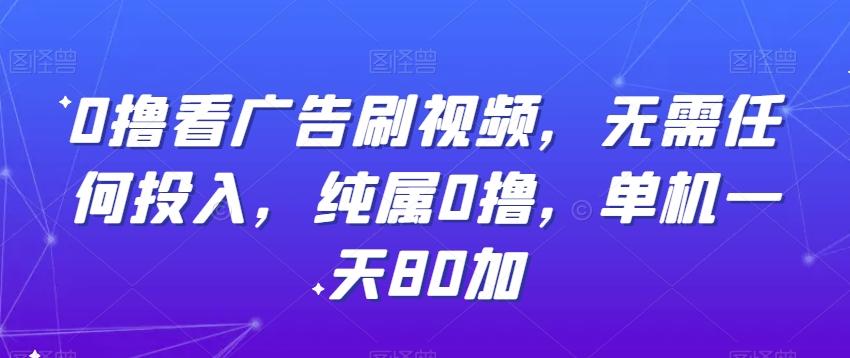 0撸看广告刷视频,无需任何投入,纯属0撸,单机一天80加-吾爱云课堂