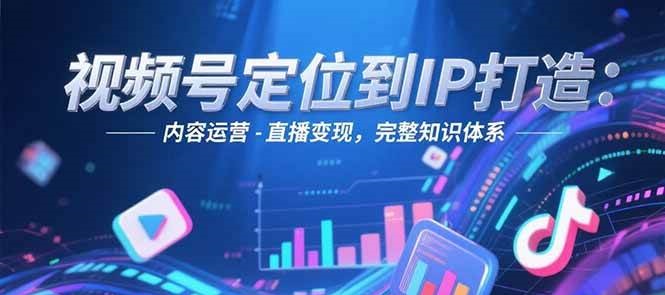 视频号定位到IP打造:账号搭建-内容运营-直播变现,完整知识体系-吾爱云课堂