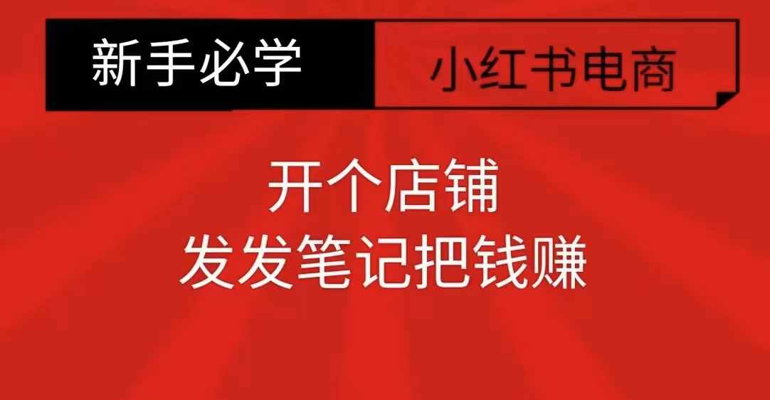 小红书零食共创【新手易上手】开个店铺,发发笔记把钱赚-吾爱云课堂
