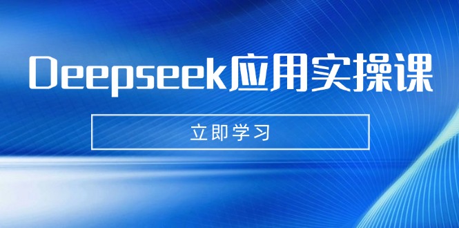 Deepseek应用实操课：AI制作数字妈妈、写真、短视频，辅导作业，PPT制作等-吾爱云课堂
