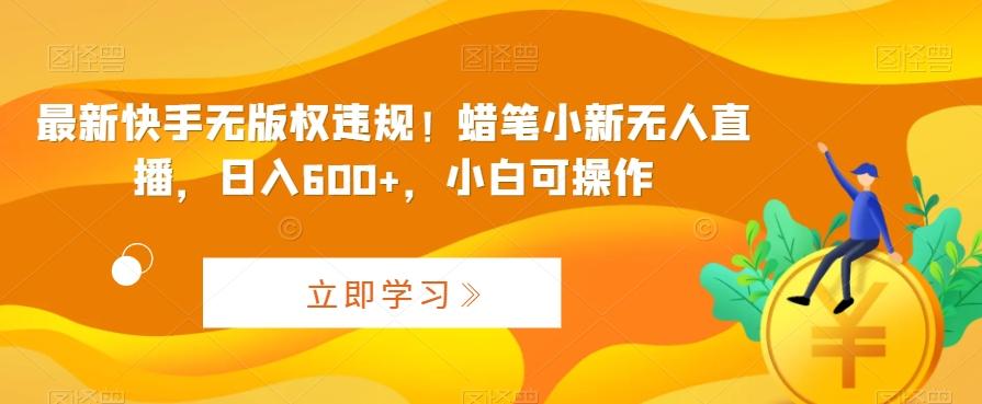 最新快手无版权违规!蜡笔小新无人直播,日入600+,小白可操作【揭秘】-吾爱云课堂