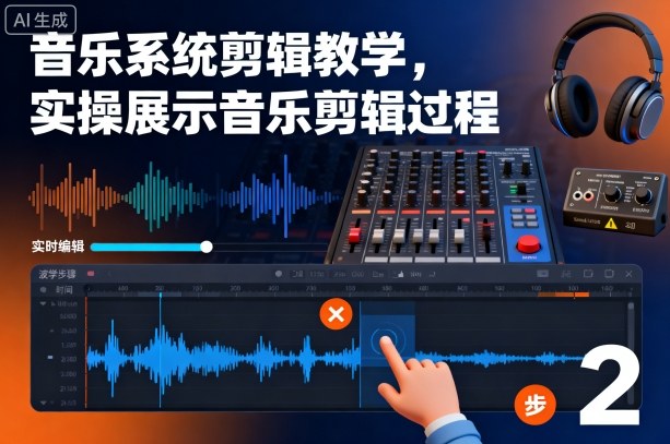 音乐系统剪辑教学,实操展示音乐剪辑过程-吾爱云课堂