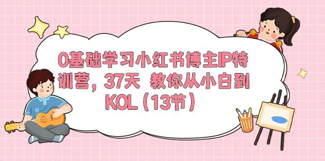 0基础学习小红书博主IP特训营,37天 教你从小白到KOL(13节-吾爱云课堂