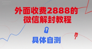 外面收费2888的微信解封教程,具体自测-吾爱云课堂